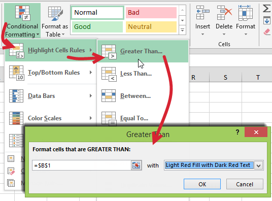 perinteinen ehdollinen muotoilu