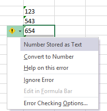 numeroksi muuntaminen