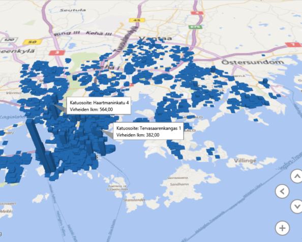 Helsingin pysäköintivirheet Excelissä Helsingin pysäköintivirheet Excelissä