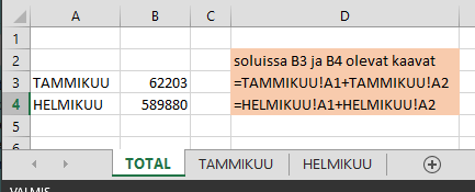 Epäsuora viittaus Excelissä